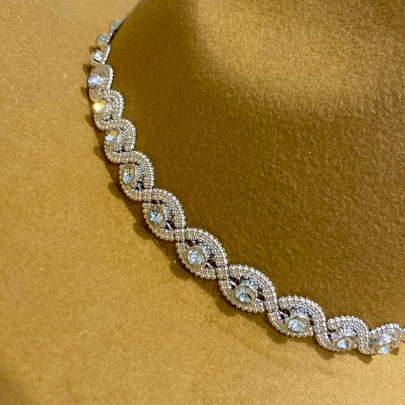 NWT Jessica Simpson,  Ashleigh Twisted Rhinestone Western Cowboy Hat / NS - Picture 2 of 9